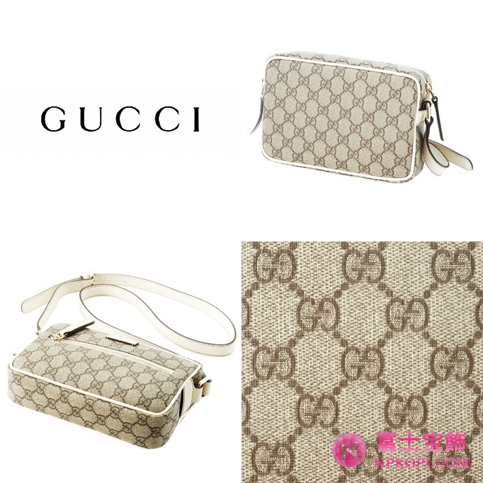 GUCCI/グッチ 2012年春夏JOYコーティングキャンバスGG柄斜め掛けミニショルダーバッグ 201447 FCIEK 9761 